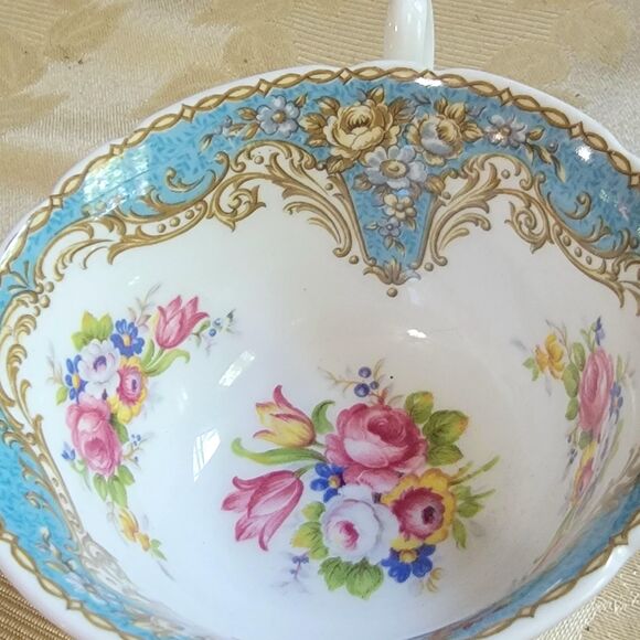 Shelley Fine English bone china Floral Blue "Regal" pattern Excellent cond 1940s - Picture 5 of 10